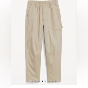 High waist utility pants - Elastic waist - Large